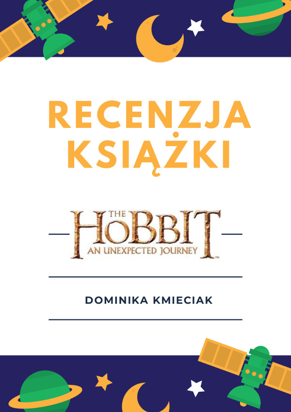 Napis Recenzja książki Hobbit